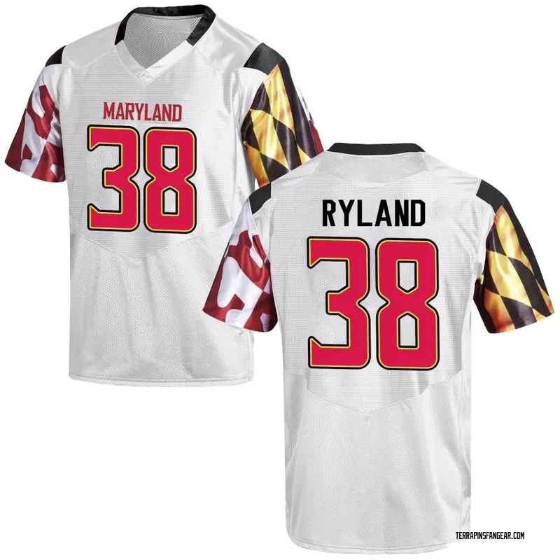 Replica Men's Chad Ryland Maryland Terrapins White Football College Jersey